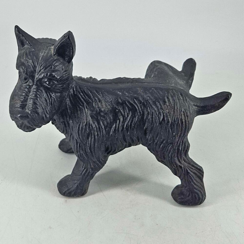 Vintage cast iron Westie Scotty Terrier dog doorstop door stop